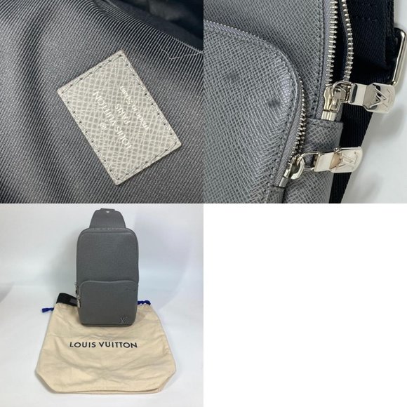 LOUIS VUITTON Taiga Avenue-Backpack Shoulder Bag TaigaLeather gray main image 11